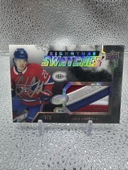 2021-22 UD Ice Hockey Cole Caufield SS-CC Signature Swatches RPA 3/8 *Read*
