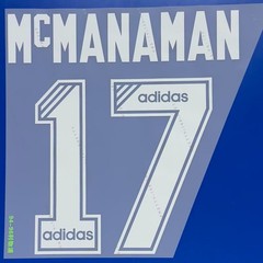1993-96 Steve McManaman Player Size Soccer Shirt Nameset Name Number ID Print