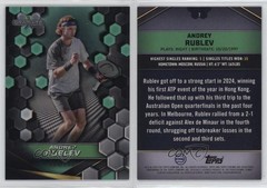2024 Topps Graphite Aqua Refractor 139/199 Andrey Rublev #7 Rookie RC pe8