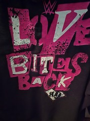 OFFICIAL WWE Men&rsquo;s AJ LEE LOVE BITES BACK Pullover Hoodie XXL 2XL A.J. SOLD OUT