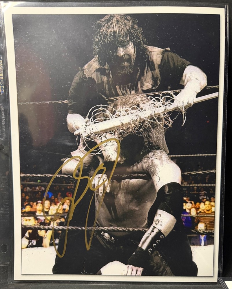 Mick Foley Mankind WWE WWF Wrestler Signed 8×10 Glossy Photo