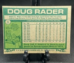 1977 Topps #9 Doug Rader – San Diego Padres