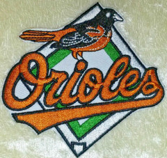 Baltimore Orioles Base 3.25&Prime; Iron/Sew On Embroidered Patch~Free Tracking!