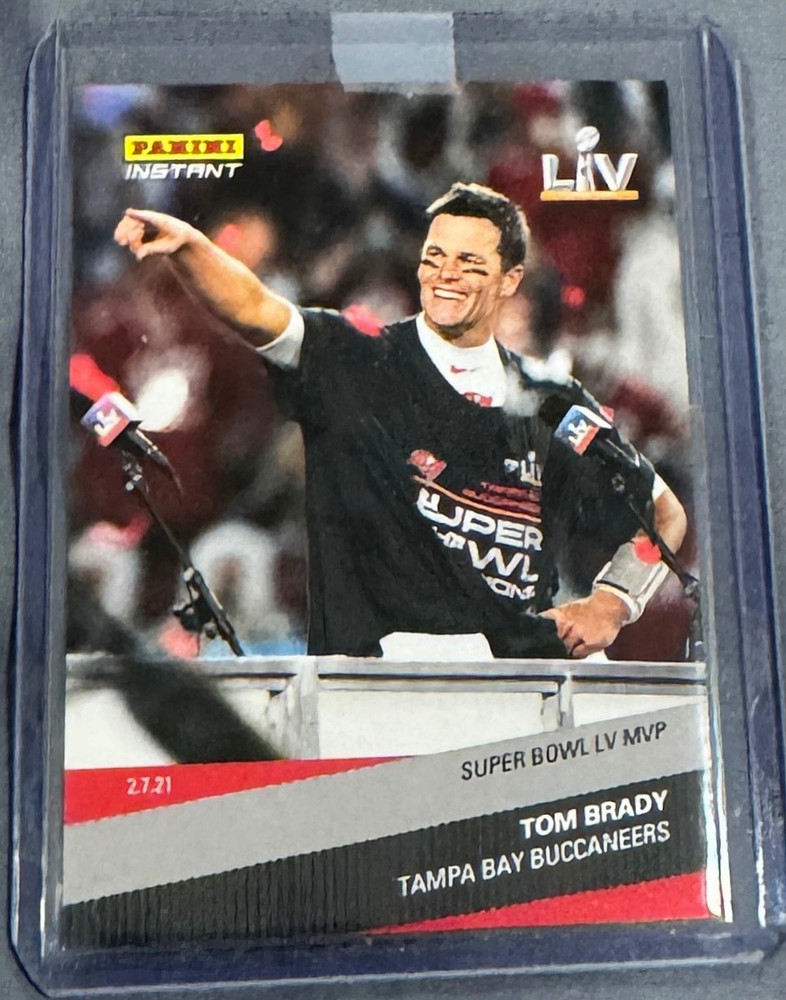 2020 PANINI INSTANT #266 TOM BRADY DEFEATS MAHOMES SUPER BOWL MVP RARE SP /1317
