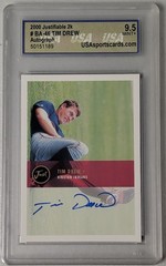 2000 Just #BA-46 Tim Drew Autographs Other 9.5