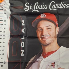 MLB St Louis Cardinals Nolan Arenado #28 Height Chart Banner DairyMilk Promo NEW