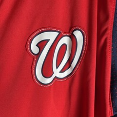 Washington Nationals MLB Majestic Men’s XL Size Red, Blue And White Jersey