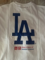 LA Dodgers Father’s Day UNIQLO T-Shirt Size M & Clear Tote Bag Bundle SGA 6/21