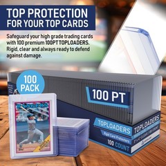 Premium Top Loaders for Cards Case Pack | Hard Top Loader Trading Card Sleeve…