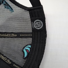Seattle Kraken NHL Rope Trucker Hat Snapback Mesh Cap Black Blue Script – EX