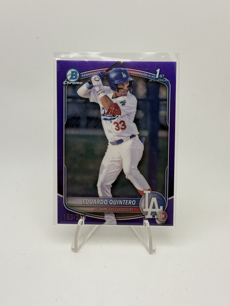 2025 Bowman Chrome Prospects Eduardo Quintero #BCP-115 Purple /250