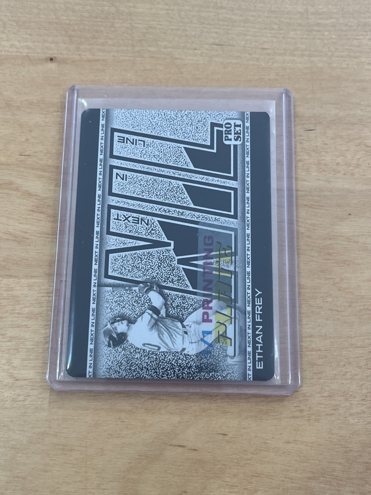 Ethan Frey 2026 Leaf Pro Set Metal Baseball 1/1 Printing Plate