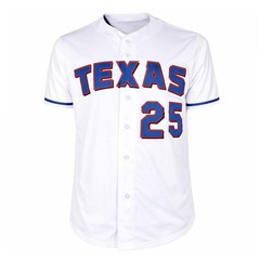 Rafael Palmeiro Signed 569hrs 3020 hits Inscription Texas White Shadow Numbers B