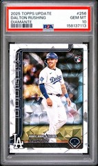 2025 Topps Update Dalton Rushing (RC) #US256 Diamante Foil PSA 10 GEM MINT