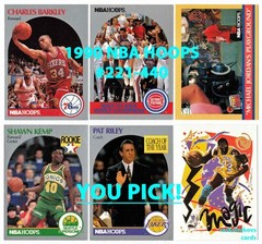 1990-91 NBA Hoops #221-440 Complete Your Set $2 or 2 Card Minimum YOU PICK!