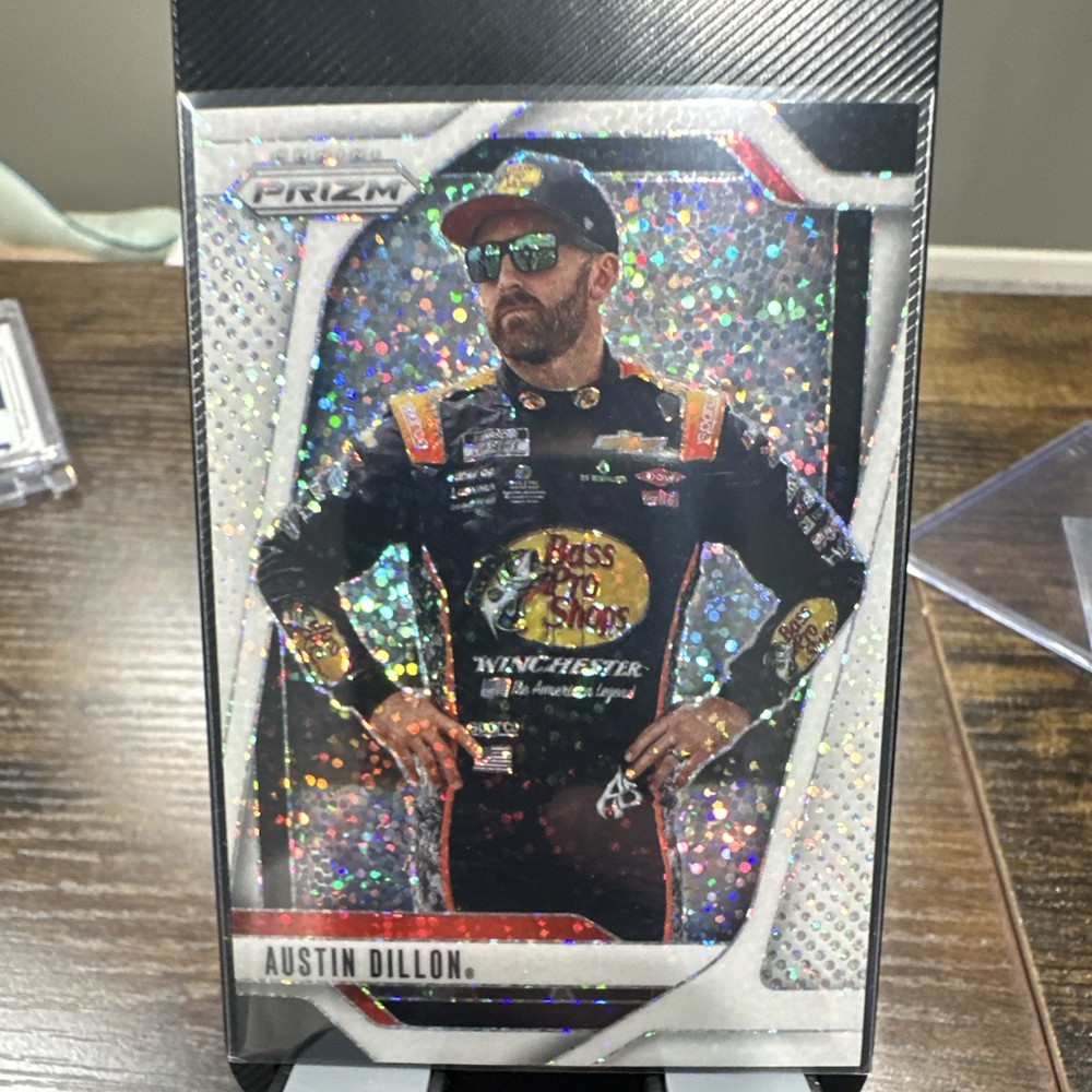 Panini 2025 Prizm Austin Dillon White Sparkle Prizm #95 NASCAR Auto Racing