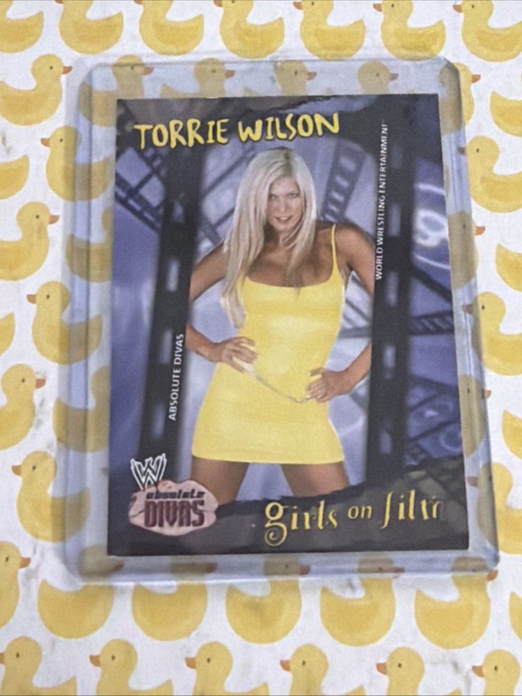 TORRIE WILSON GIRLS ON FILM #92 2002 FLEER ABSOLUTE DIVAS WWE WRESTLING playboy