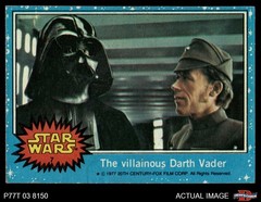 1977 Topps Star Wars #7 The villainous Darth Vader 2 – GOOD