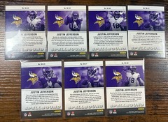 Panini 2023 Donruss Elite Spellbound Insert Justin Jefferson Vikings 7-Card Lot