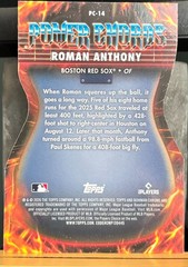 Roman Anthony – Red Sox: 2026 Bowman Chrome Power Chords RC #PC-14