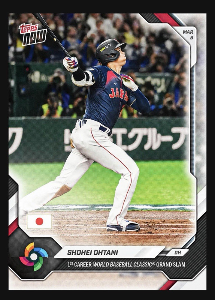 Shohei Ohtani 1st Grand Slam 2026 World Baseball Classic Topps NOW # 4 Presale