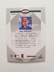 1997 Score All Score Team #14 Juan Gonzalez Rangers