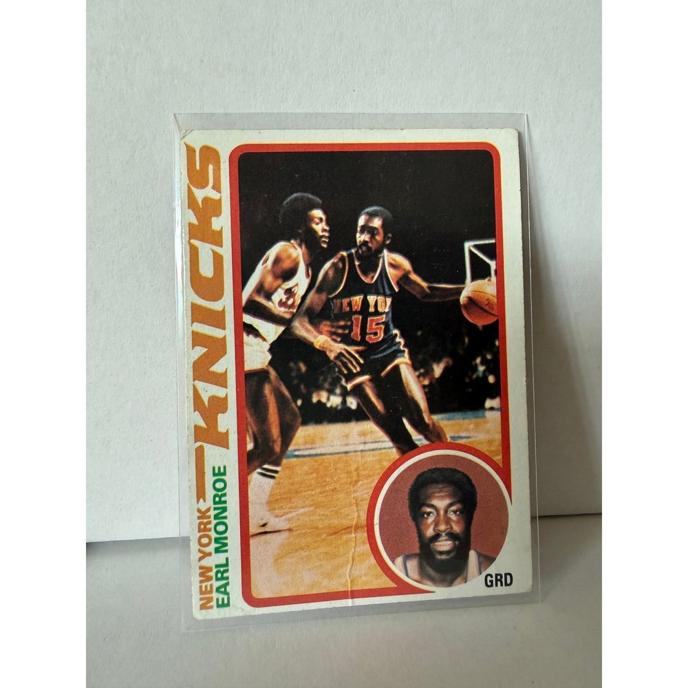 1978-79 Topps Earl Monroe 45 New York Knicks Basketball Card Vintage NBA HOF