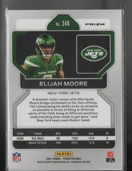2021 Panini Prizm #346 Elijah Moore Red Ice