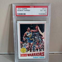 1977 TOPPS ROBERT PARISH #111 Rookie Basketball Card WARRIORS HOF PSA 6 EX-MT