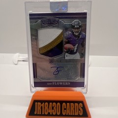 2023 Panini Plates and Patches Zay Flowers 3 Color RPA 137/149 Ravens WR1 🔥