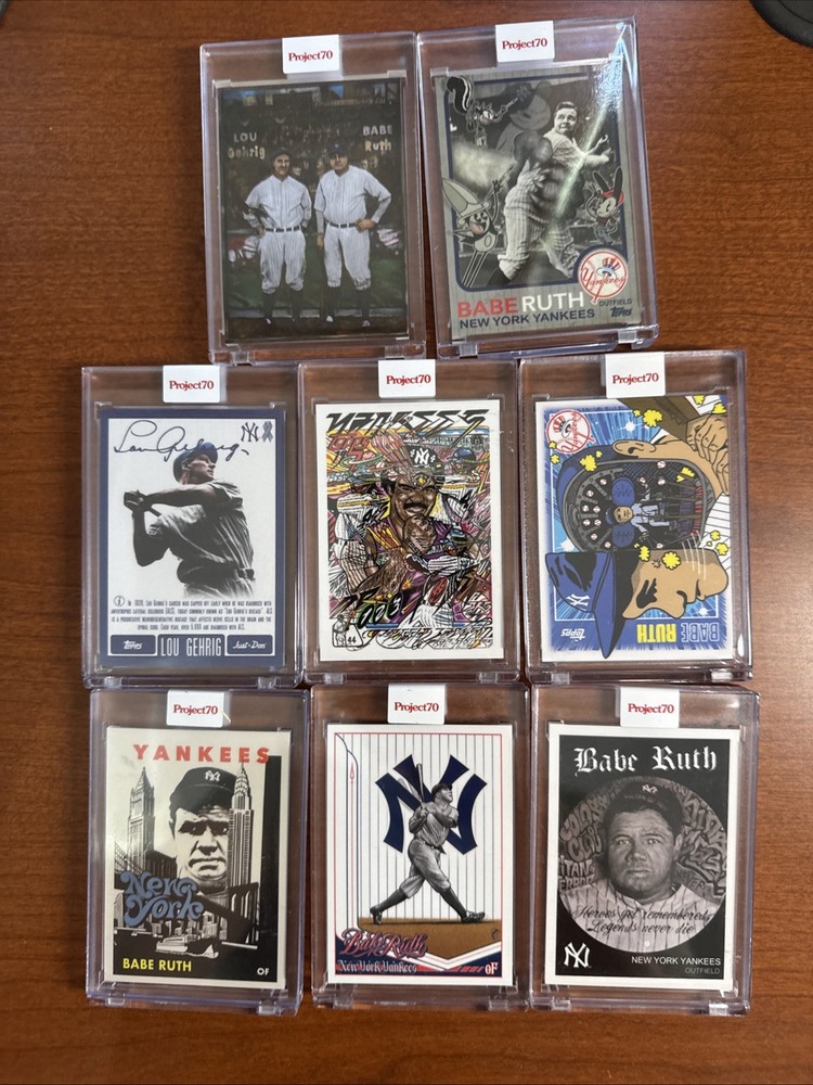 Topps Project 70 8 Card YANKKEES Lot 96 256 367 403 462 636 723 736 Ruth Gehrig