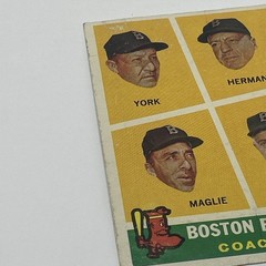 Topps 1960 Boston Red Sox Coaches #456 Baseball Trading Card