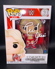 RIC FLAIR signed autographed WWE FUNKO POP FIGURE #63 w/ COA BECKETT 4W910842