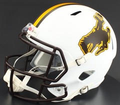 Wyoming Cowboys Riddell Speed Full Size Replica NCAA Football Helmet