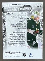 JESPER WALLSTEDT 2024-25 OPC Platinum Sweet Selections #SS-5 RC Wild