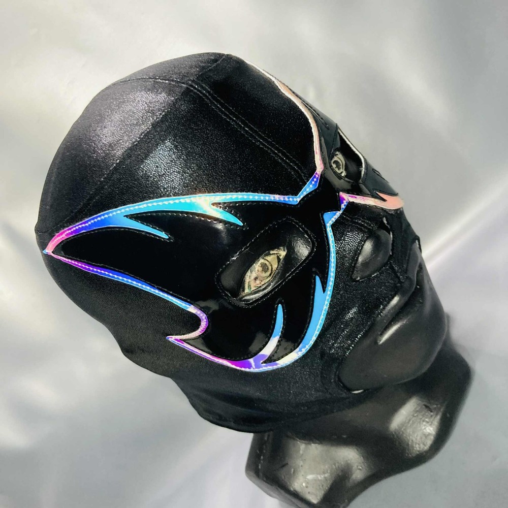 Lizmark Jr Semi Professional Wrestling Lucha Libre Mask Luchador Mascara Black