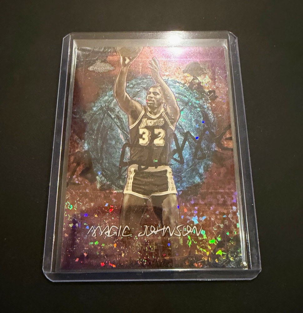 2025-26 Topps Chrome Cactus Jack La Flame Legends LFL-4 Magic Johnson /75 Lakers