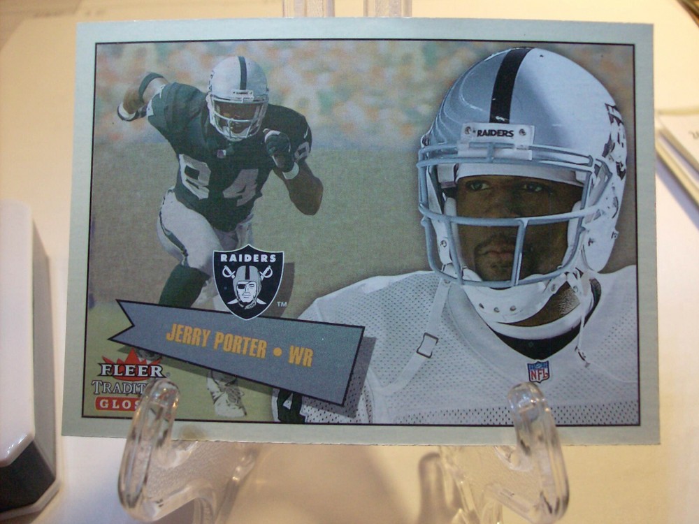 2001 Fleer Tradition Glossy Football Card #117 Jerry Porter (82321)