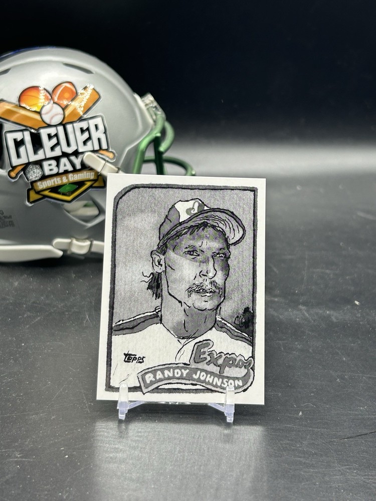 Randy Johnson 2025 Topps Shoebox Treasures Grayscale Filter #16 Expos /75 (MS)