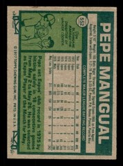 1977 Topps Baseball #552 Pepe Mangual Signed Autograph (no COA) *e1