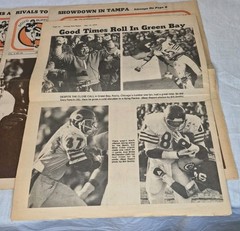 Lot 7 1979 Chicago Bears Fan Newspapers Chicago Bear Report Walter Payton
