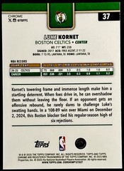2025-26 Topps Chrome Basketball – Luke Kornet #37 Yellow Refractor /275 Celtics