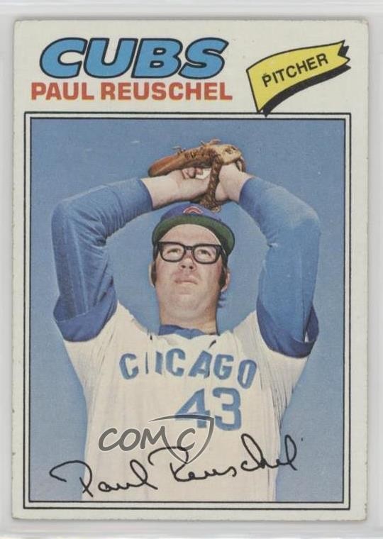 1977 Topps Paul Reuschel #333 Rookie RC 5mp