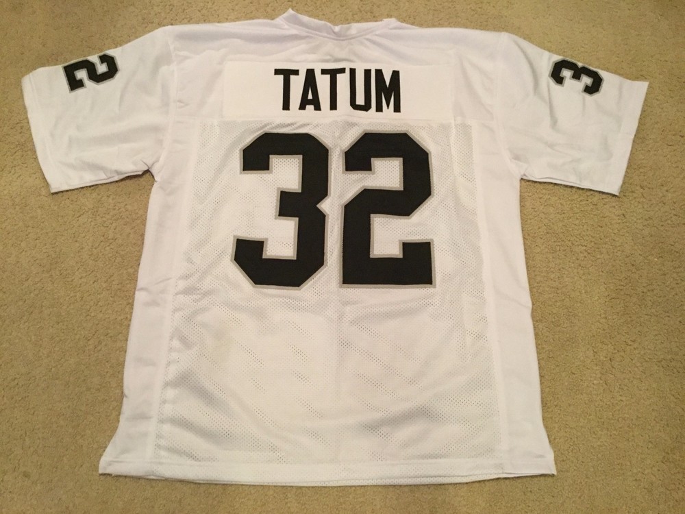 UNSIGNED CUSTOM Sewn Stitched Jack Tatum White Jersey – M, L, XL, 2XL, 3XL
