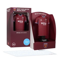 West Ham Metal Football Shirt Personalised Hammers 2025/26 Home Kit Alloy Shirt