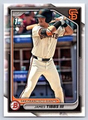 JAMES TIBBS III GIANTS RC 1st card 2024 BOWMAN DRAFT #BD-40