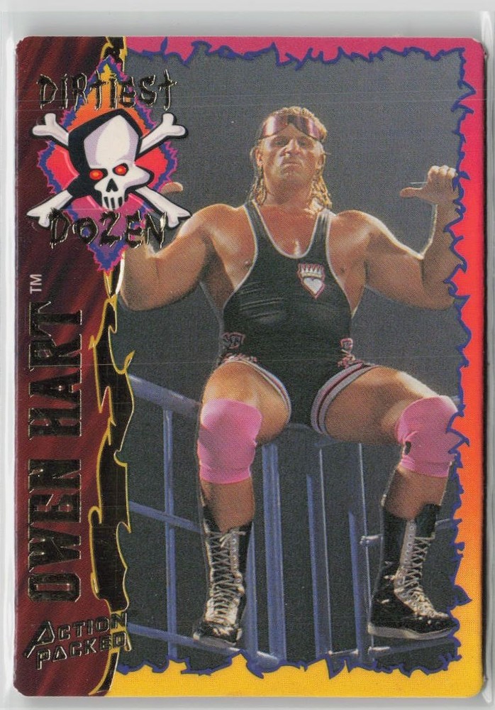 Action Packed Owen Hart Card 1995 WWF Dirtiest Dozen #26 Non-Sport Trading