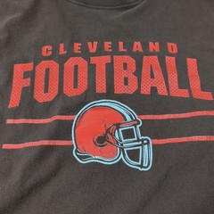 Vintage Cleveland Browns T-Shirt Fruit of the Loom Mens Sz Large Cotton NFL GUC