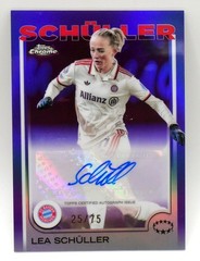 2024-25 Topps Chrome UEFA Womens Lea Schuller Purple Autograph 25/75
