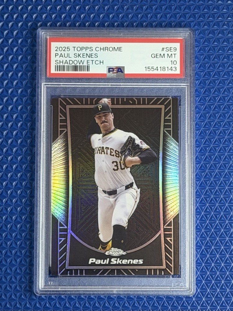 2025 Topps Chrome Shadow Etch Paul Skenes #SE-9 Pirates PSA GEM MT 10 CY YOUNG